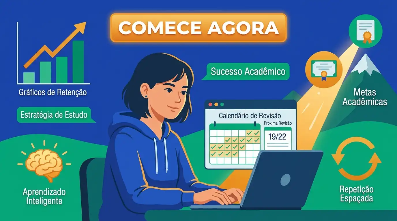 Chamada para ação: comece a revisar com inteligência e planejamento