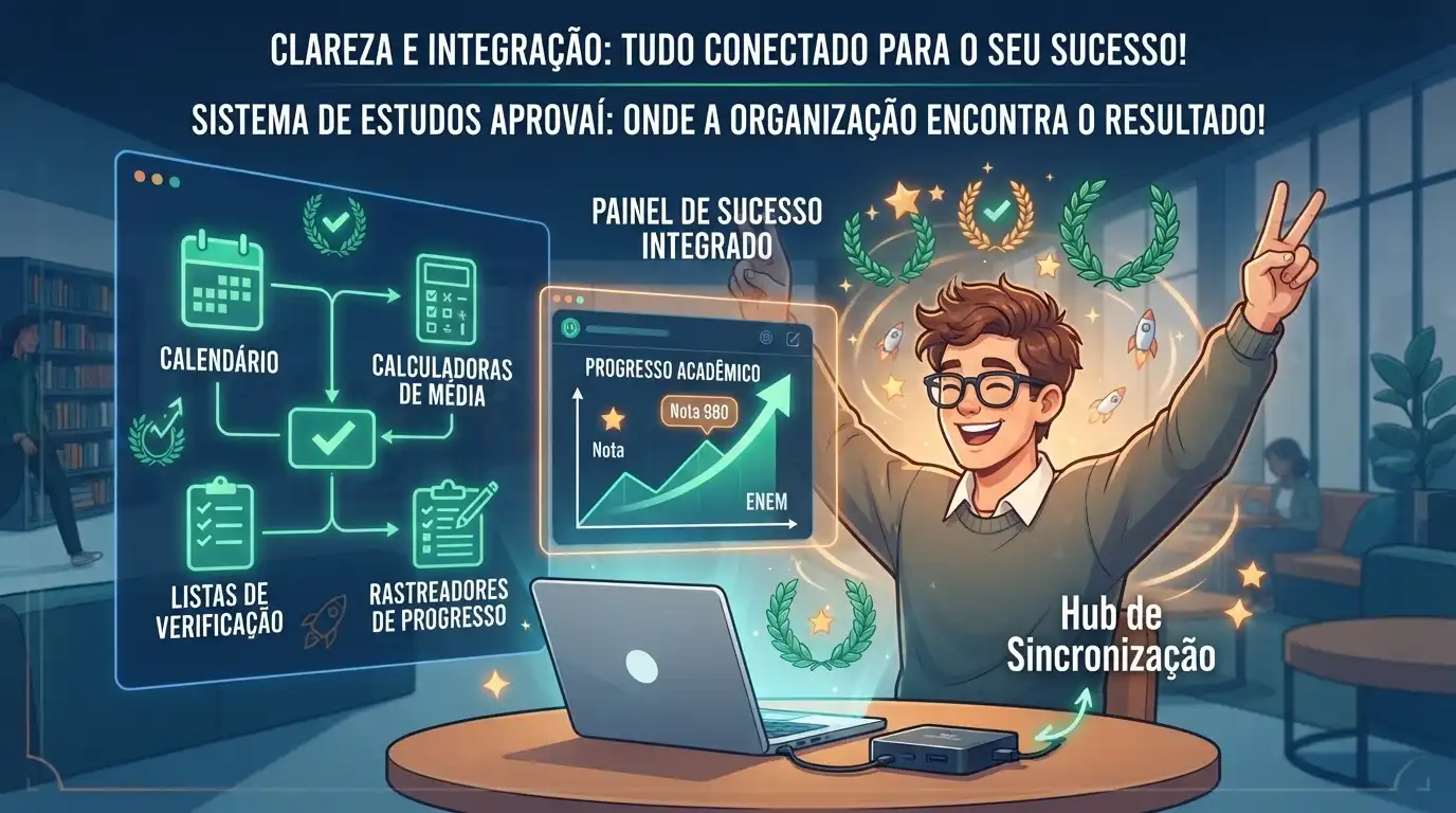 Foco total de estudante utilizando as métricas a seu favor para alta performance nos vestibulares
