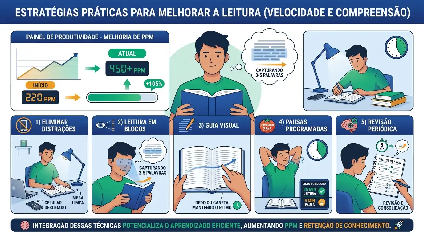 Dicas práticas para melhorar seu ritmo de leitura sem perder conteúdo