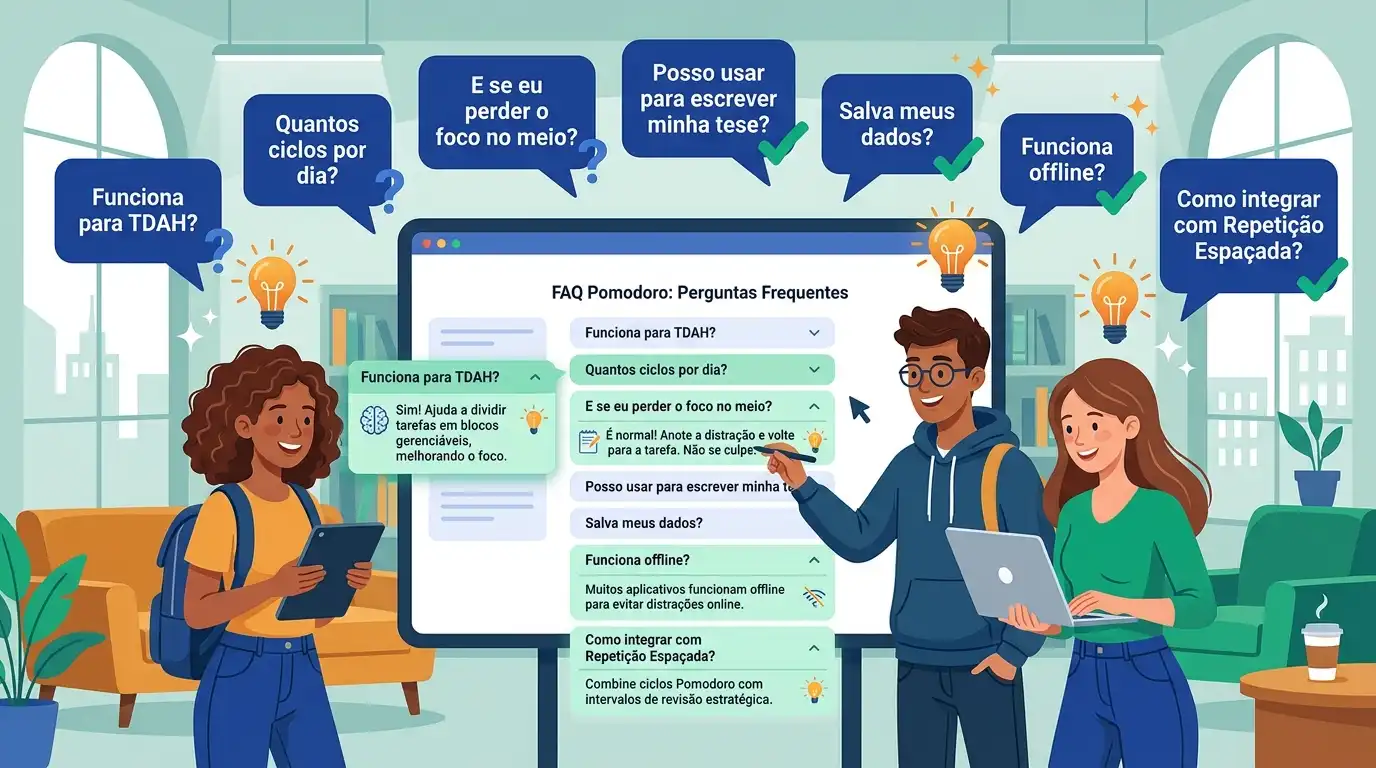 Perguntas frequentes sobre o Método Pomodoro